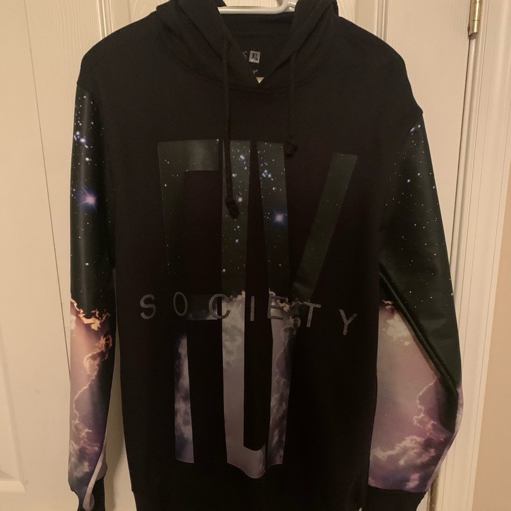 Black/ colored hoodie